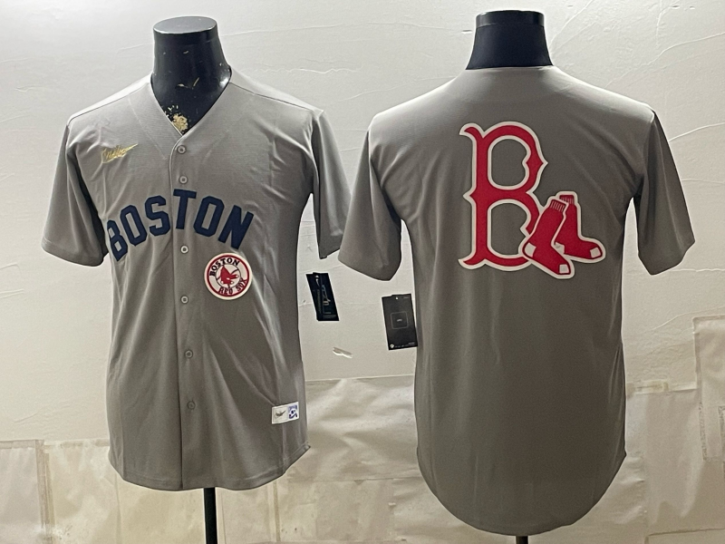 Men Boston Red Sox blank grey 2026 Nike MLB Jerseys 0901003